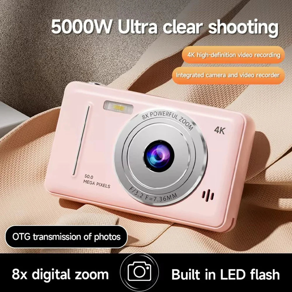 NNEOBA Retro Pocket Digital Camera Pink